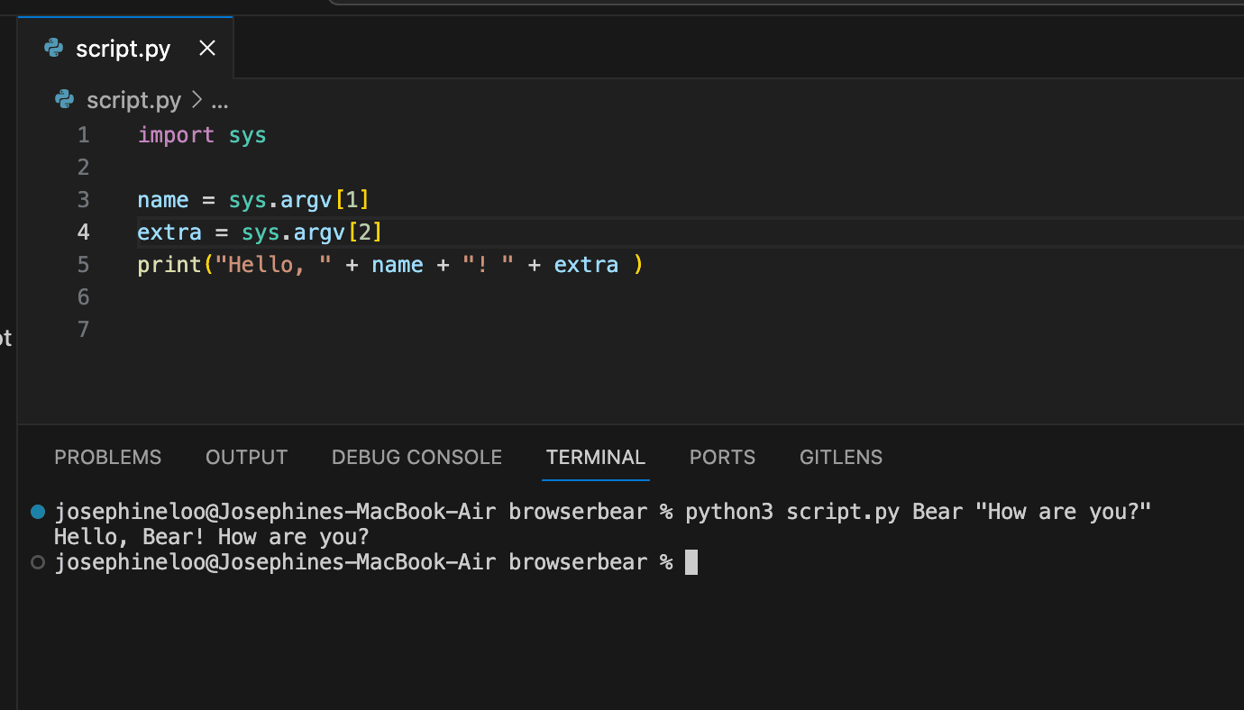 how to run a Python script from the command line:terminal - command-line argument extra.png