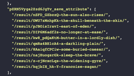 Screenshot of Browserbear save attribute output log