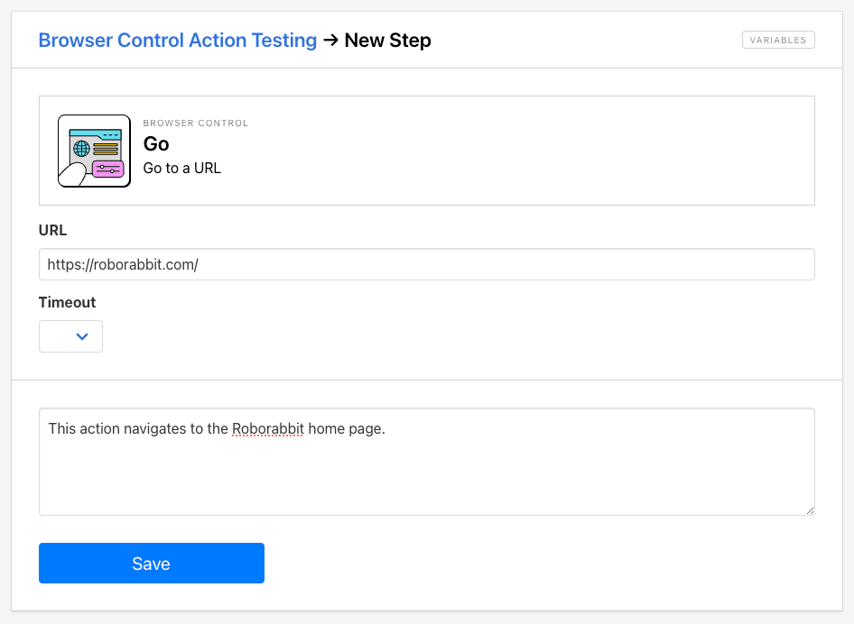 Screenshot of Roborabbit go step