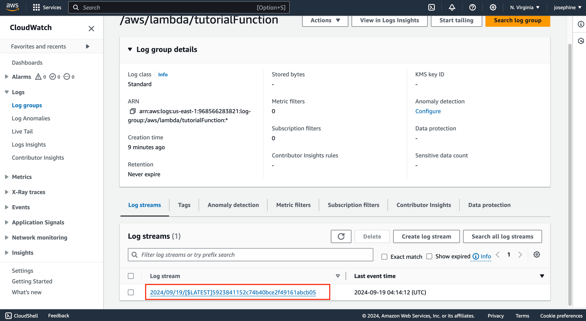 Amazon EventBridge - CloudWatch log streams.png