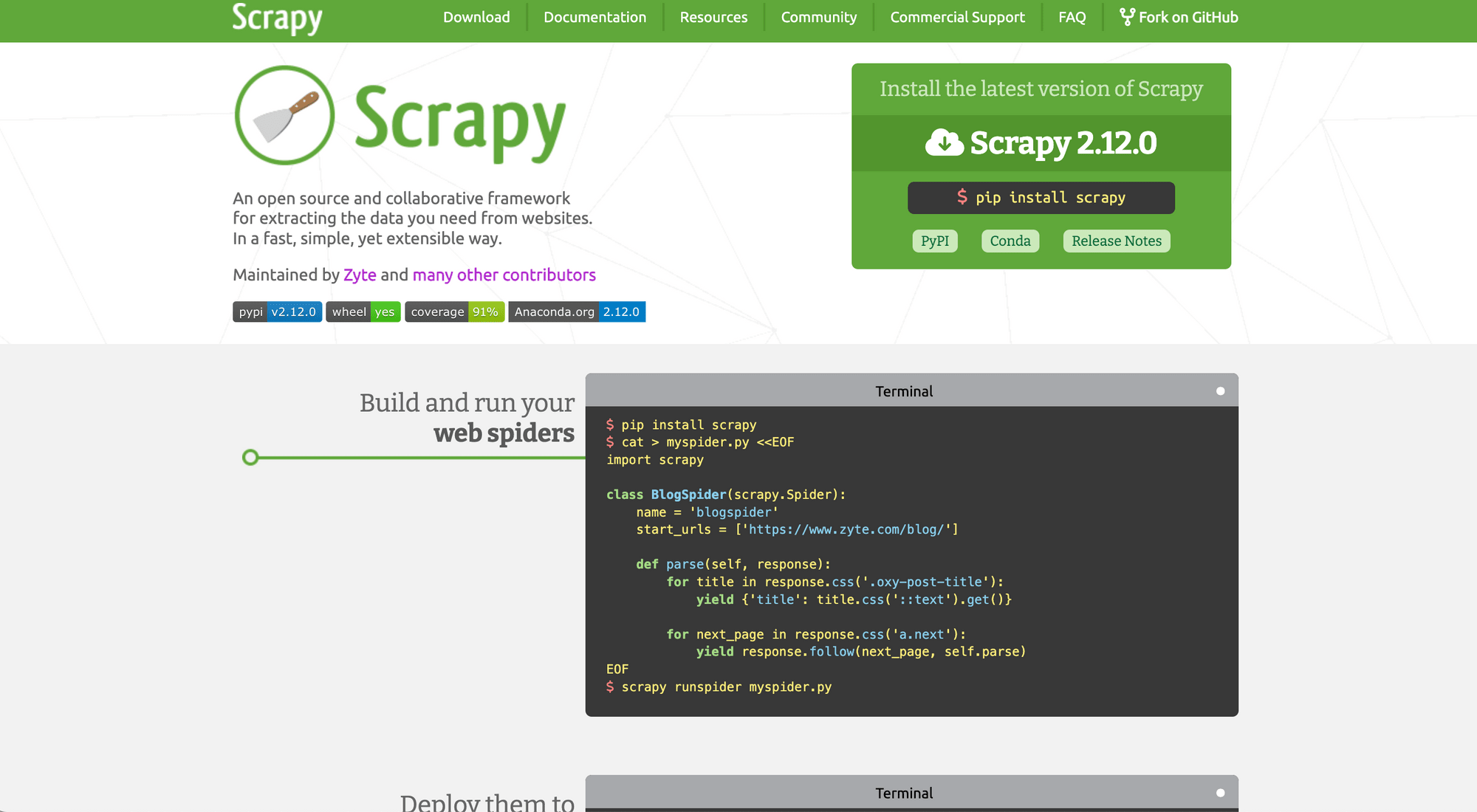 Python web scraping library - Scrapy.png